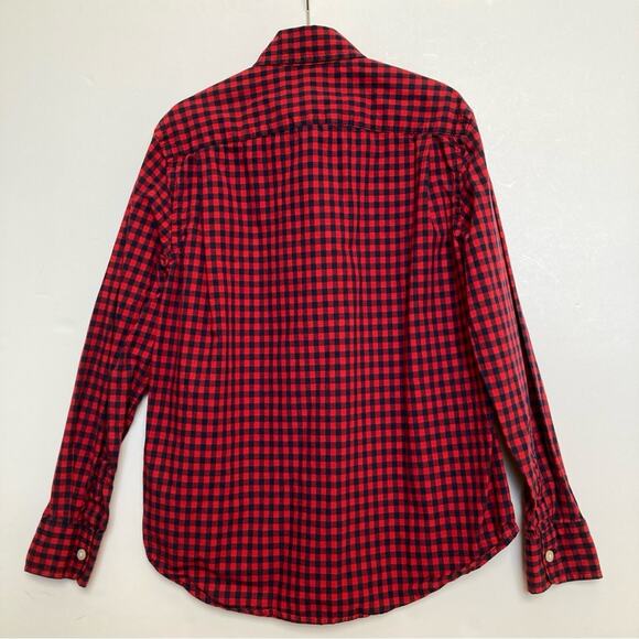 Ralph Lauren Gingham Button Down Boys Size 8 Red and Navy Blue - Picture 10 of 10
